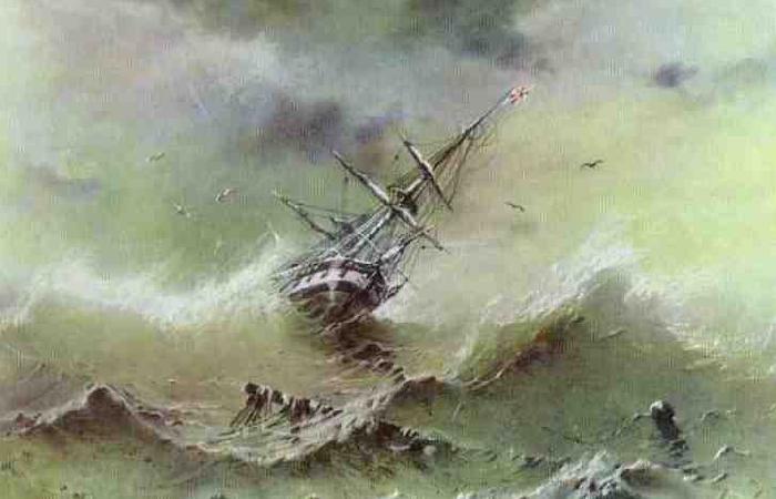 Ivan Aivazovsky Storm oil painting picture